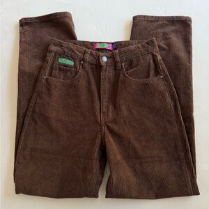 Empyre Brown Corduroy High Rise Straight Leg Pants 4